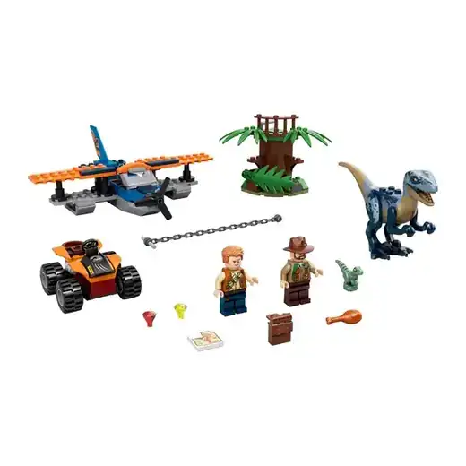 2020 LEGO Jurassic World #75942 Velociraptor Biplane Rescue Mission