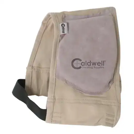 Caldwell 300010 Magnum Recoil Shield Tan Cloth w/Leather Pad