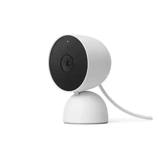 Google Nest Cam (Indoor, Wired) - Security Camera - Snow