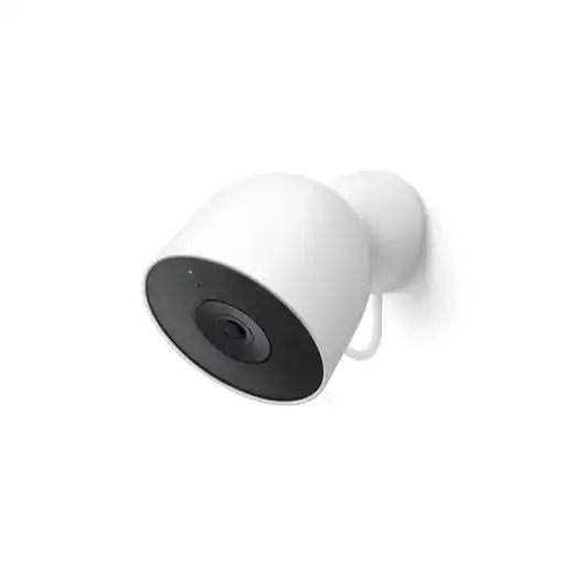 Google Nest Cam Outdoor 2nd Gen - Wired Security Camera with 2K Video, Works with Google Home, Snow