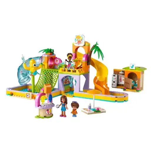 LEGO 41720 Friends Water Park Set 41720 Swimming Pool and Slides, Heartlake City Summer Toy for Kids Aged 6 Plus, Birthday Gift Idea