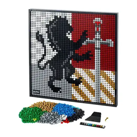 LEGO Art Harry Potter Hogwarts Crests 31201 Perfect for Adults Who Love Collectibles (4,249 Pieces)