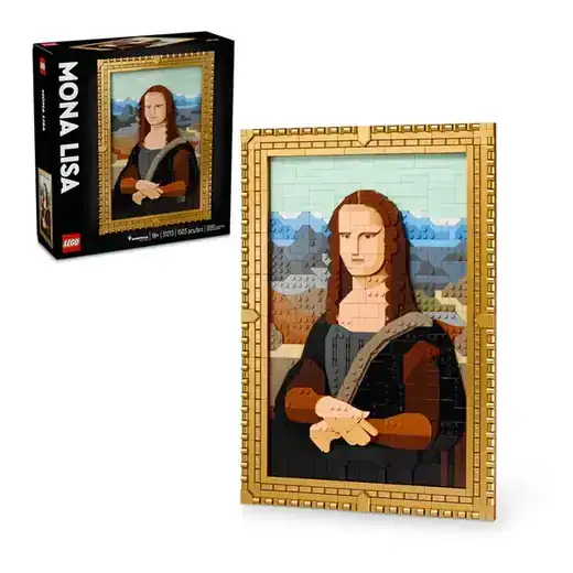 LEGO Art Mona Lisa Building Set - Leonardo da Vinci Wall Display, Ages 18+ - DIY Crafts for Men, Women - Great for Puzzle and Art Lovers - Birthday