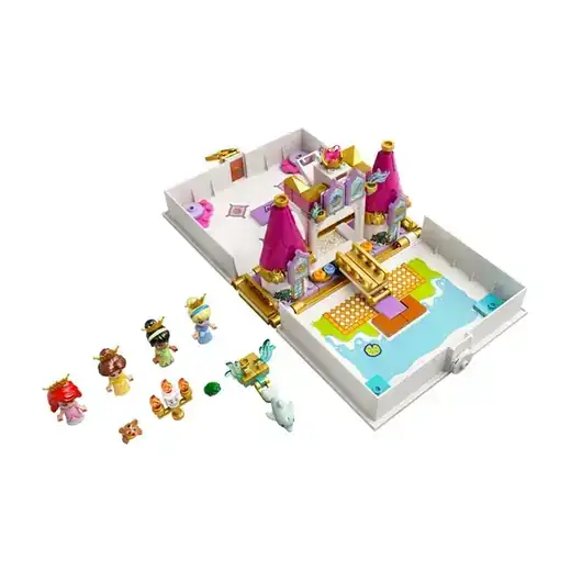 LEGO Disney Ariel, Belle, Cinderella and Tiana's Storybook Adventures 43193 Building Toy (130 Pieces)