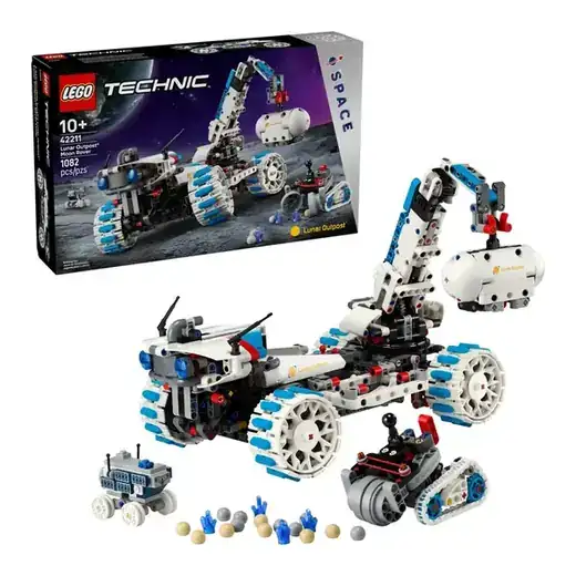 LEGO Technic Lunar Outpost Moon Rover Space Vehicle Building Toy - All-Terrain Explorer for Kids, Boys & Girls, Ages 10+ - Buildable Space Decor for