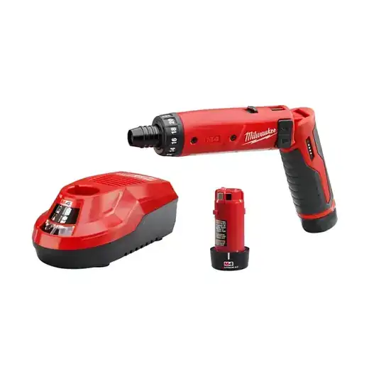 Milwaukee M4 1/4" Hex Screwdriver Kit (2 Bat)