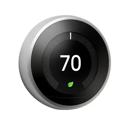Nest Learning Thermostat, Easy Control for Every Room, Stainless Steel (3rd Gen)