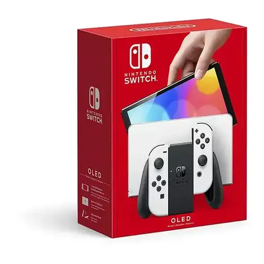 Nintendo Switch (OLED model) with White Joy-Con