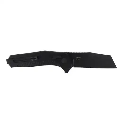 S.O.G SOG12020143 Diverge XR Folder 3″ Folding EDC Plain Black PVD D2 Steel Blade, Black Scaled Aluminum Handle