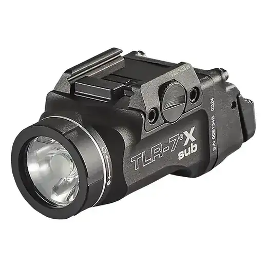 Streamlight 69407 TLR-7 X sub 500-Lumen 5000-Candela Weapon Light Designed Exclusively and Solely for 1913 Short, Includes Mounting Kit, Key,