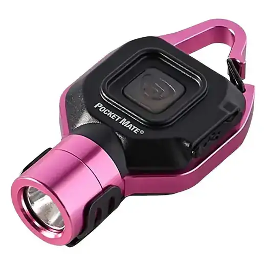 Streamlight 73303 Pocket Mate 325-Lumen Pocket Keychain/Clip-on USB Rechargeable Flashlight, Pink
