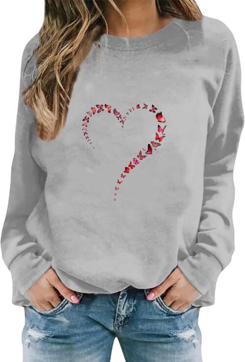 TXIAOLLY Women Tops and Blouses,Women's 2023 Fall Pullover Oversized Sweatershirts Casual Long Sleeve Winter Tops Blouses