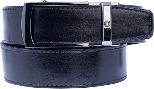 Men's Belt, Nexbelt EDC Bond CCW Black Leather Gun Tactical Ratchet Belt for Concealed Carry