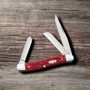 Case WR XX Pocket Knife Pocket Worn Old Red Bone Medium Stockman Item #786 - (6318 SS) - Length Closed: 3 5/8 Inches