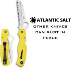 Spyderco Atlantic Salt Rust Free Serrated Edge Knife
