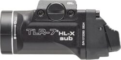 Streamlight 69503 TLR-7 HL-X sub USB 1000-Lumen Rechargeable Rail-Mounted Weapon Light Designed Exclusively for Glock 43X/48 MOS, 43X/48 Rail, Includes Mounting Kit with Keys, Black