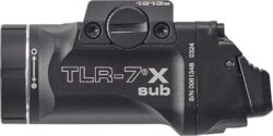 Streamlight 69407 TLR-7 X sub 500-Lumen 5000-Candela Weapon Light Designed Exclusively and Solely for 1913 Short, Includes Mounting Kit, Key, and Multi-Tool, Black