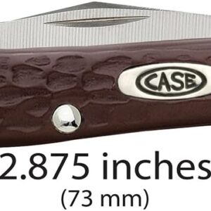 Case WR XX Pocket Knife Brown Synthetic Jigged Peanut Item #046 - (6220 SS) - Length Closed: 2 7/8 Inches