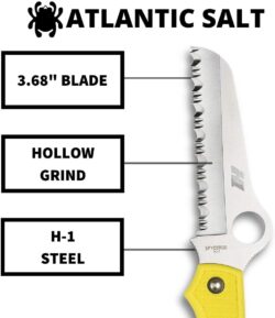 Spyderco Atlantic Salt Rust Free Serrated Edge Knife