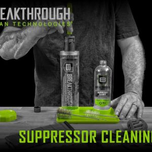 Breakthrough Clean Technologies Suppressor Cleaning Kit, 16oz. Removes Carbon and Lead depsosits