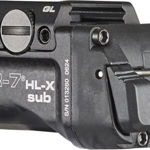 Streamlight 69503 TLR-7 HL-X sub USB 1000-Lumen Rechargeable Rail-Mounted Weapon Light Designed Exclusively for Glock 43X/48 MOS, 43X/48 Rail, Includes Mounting Kit with Keys, Black