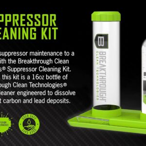 Breakthrough Clean Technologies Suppressor Cleaning Kit, 16oz. Removes Carbon and Lead depsosits