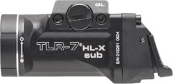 Streamlight 69503 TLR-7 HL-X sub USB 1000-Lumen Rechargeable Rail-Mounted Weapon Light Designed Exclusively for Glock 43X/48 MOS, 43X/48 Rail, Includes Mounting Kit with Keys, Black