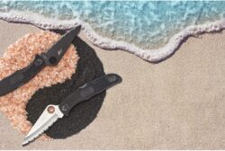 Spyderco Pacific Salt 2 Lightweight Knife with 3.78" Corrosion Resistant H-1 Steel Blade and Black Non-Slip FRN Handle