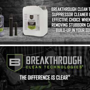 Breakthrough Clean Technologies Suppressor Cleaning Kit, 16oz. Removes Carbon and Lead depsosits