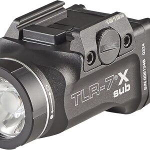 Streamlight 69407 TLR-7 X sub 500-Lumen 5000-Candela Weapon Light Designed Exclusively and Solely for 1913 Short, Includes Mounting Kit, Key, and Multi-Tool, Black