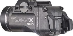 Streamlight 69407 TLR-7 X sub 500-Lumen 5000-Candela Weapon Light Designed Exclusively and Solely for 1913 Short, Includes Mounting Kit, Key, and Multi-Tool, Black