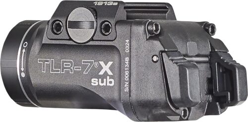 Streamlight 69407 TLR-7 X sub 500-Lumen 5000-Candela Weapon Light Designed Exclusively and Solely for 1913 Short, Includes Mounting Kit, Key, and Multi-Tool, Black
